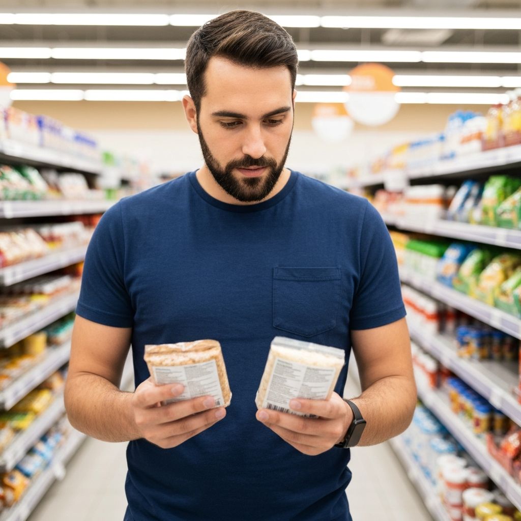 Reading food package labels